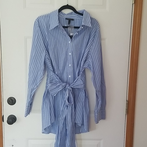Lane Bryant Tops - 🌲NWT blue and white collared shirt lane Bryant 22